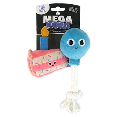 Mega Mutt Mega Madness Birthday 2-Pack, Dog Toy