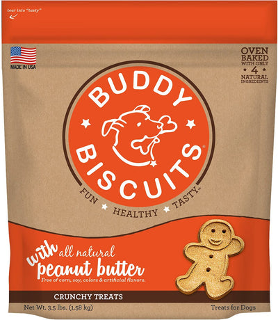 Buddy Biscuits Peanut Butter Dog Treats, 3.5-lb Bag