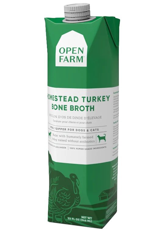 Open Farm Turkey Bone Broth Topper For Dogs And Cats