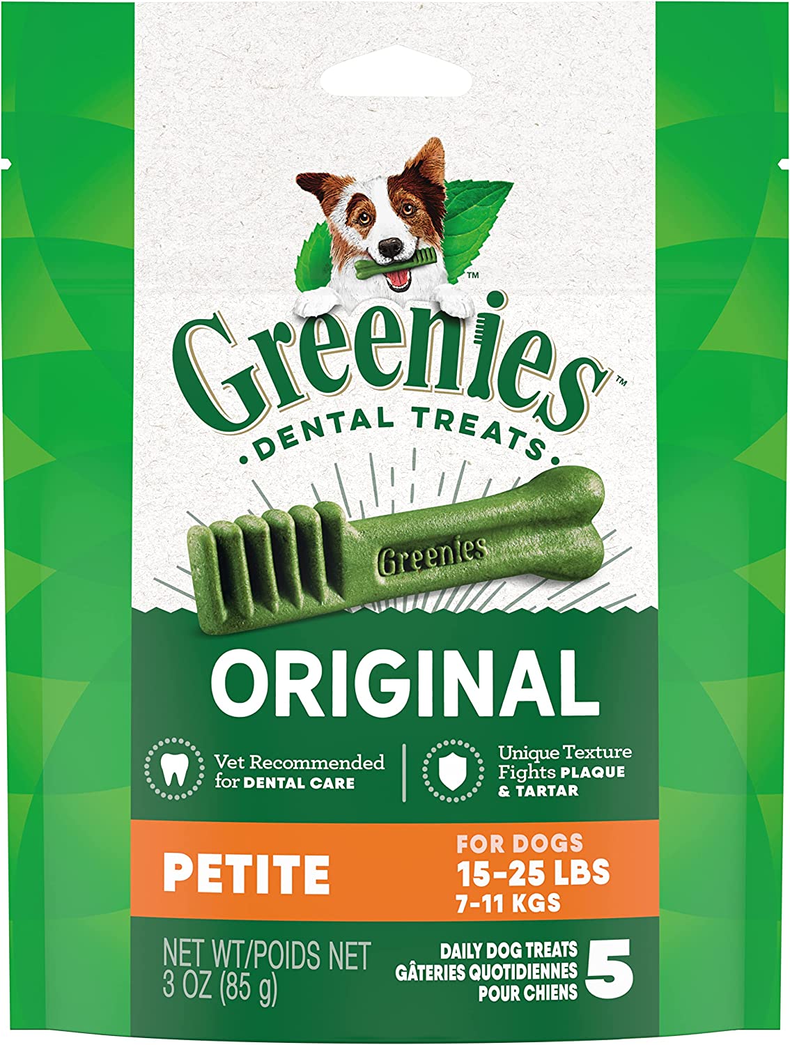 GREENIES Petite Original Natural Dog Dental Care Chews Oral Health Dog Treats
