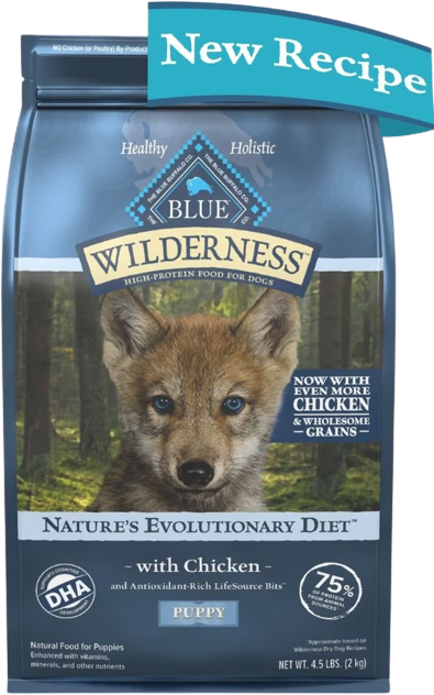 Blue Buffalo Wilderness Puppy Chicken And Brown Rice Dry Dog Food