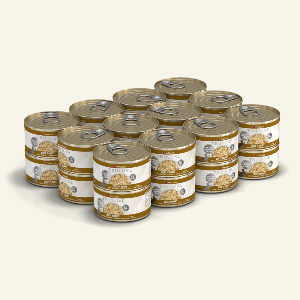 Weruva Truluxe Quick 'N Quirky with Chicken and Turkey in Gravy, Wet Cat Food, 3-oz Case of 24