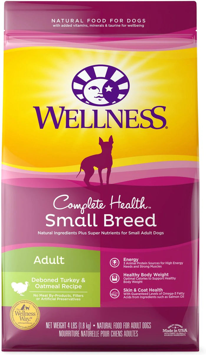 Wellness Complete Health Small Breed Turkey Oatmeal Dry Dog Food