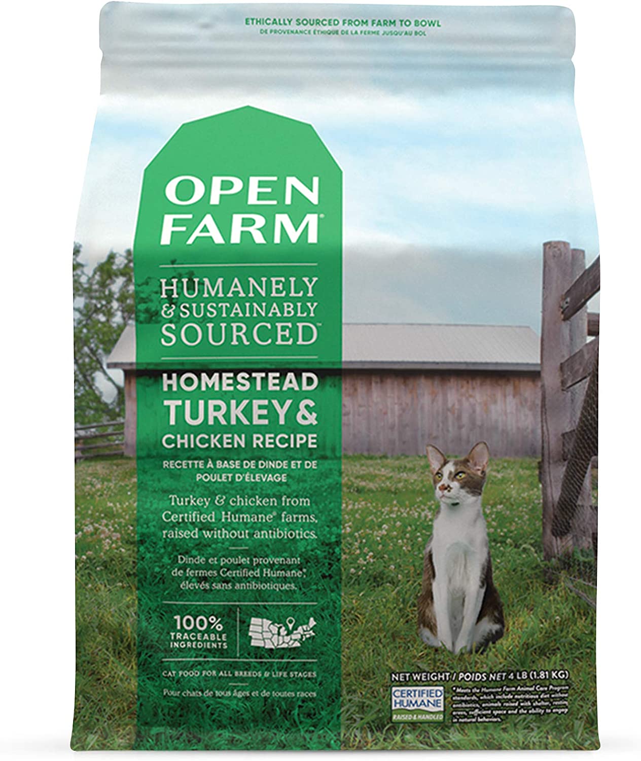 Open Farm Homestead Turkey Chicken Dry Cat Food