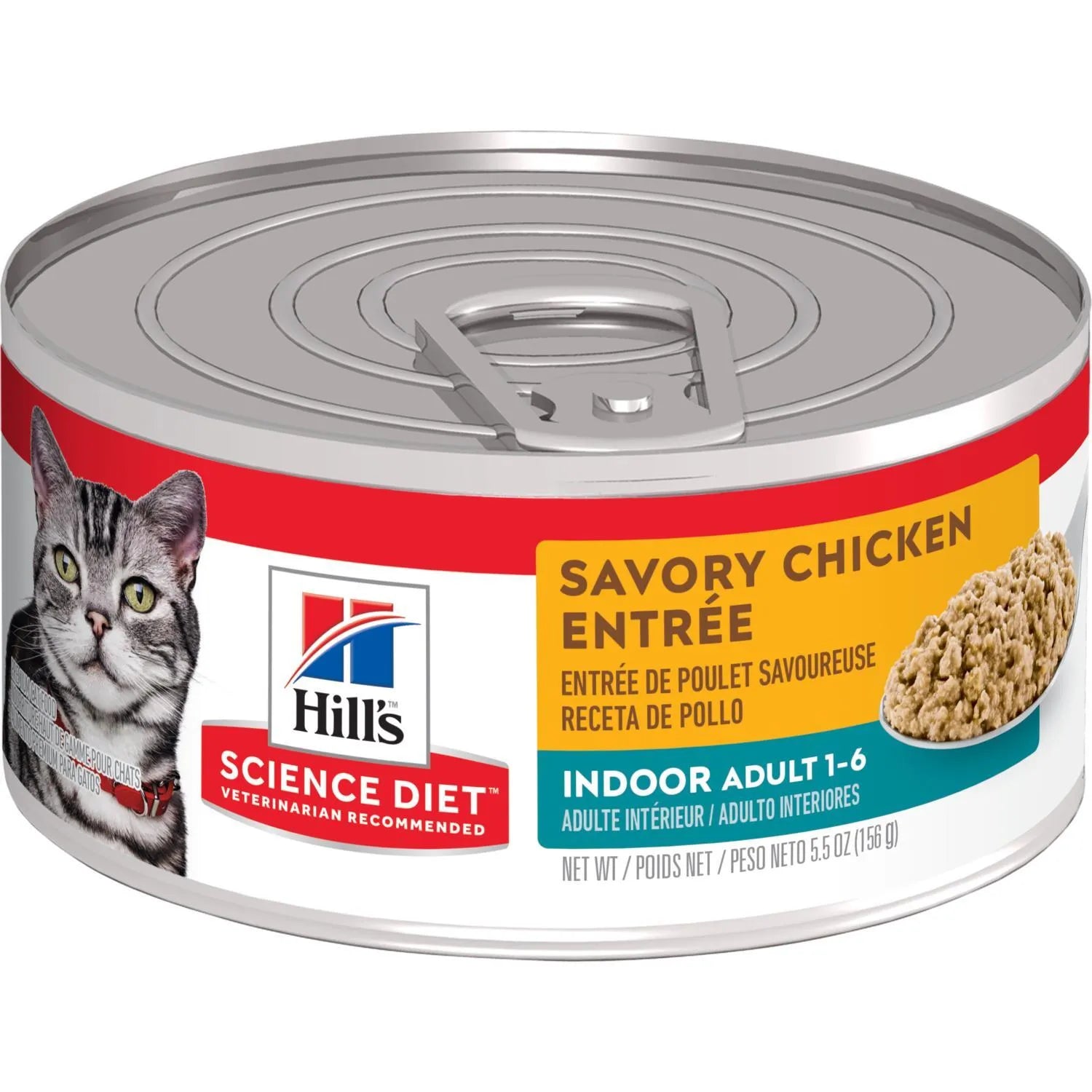 Science Diet Adult Indoor Savory Chicken Entr e Wet Cat Food