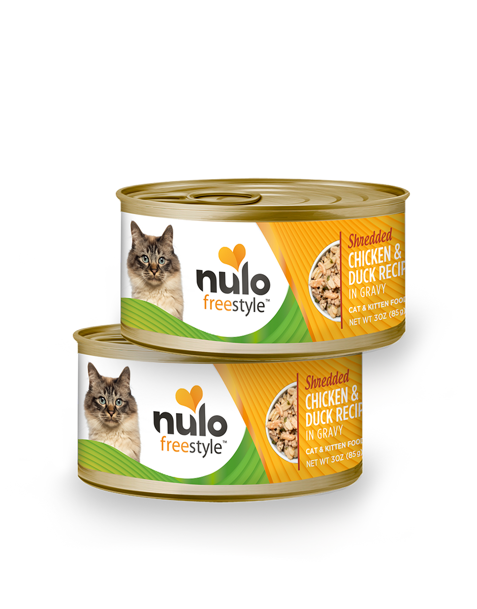 Nulo Freestyle Shredded Chicken & Duck In Gravy Recipe 3-oz, Wet Cat Food, Case Of 24