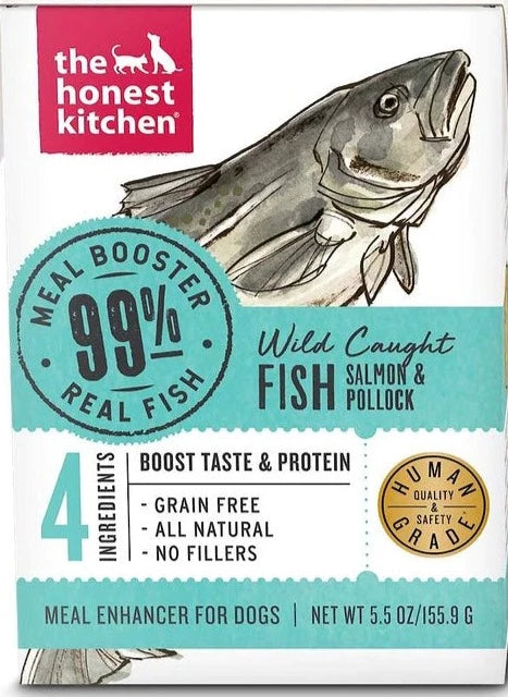 The Honest Kitchen Meal Booster 99% Wild Caught Salmon & Pollock 5.5-oz, Dog Food Topper