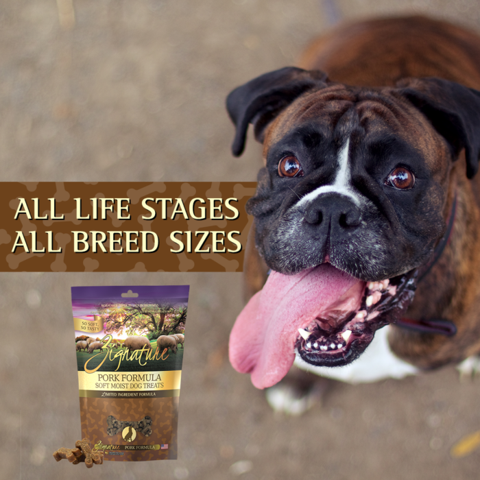 Zignature Soft Moist Treats Pork Formula 4-oz, Dog Treat