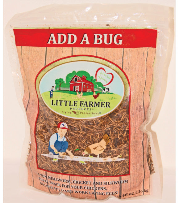 Little Farmer Add A Bug, Poultry Treat, 1-lb Bag