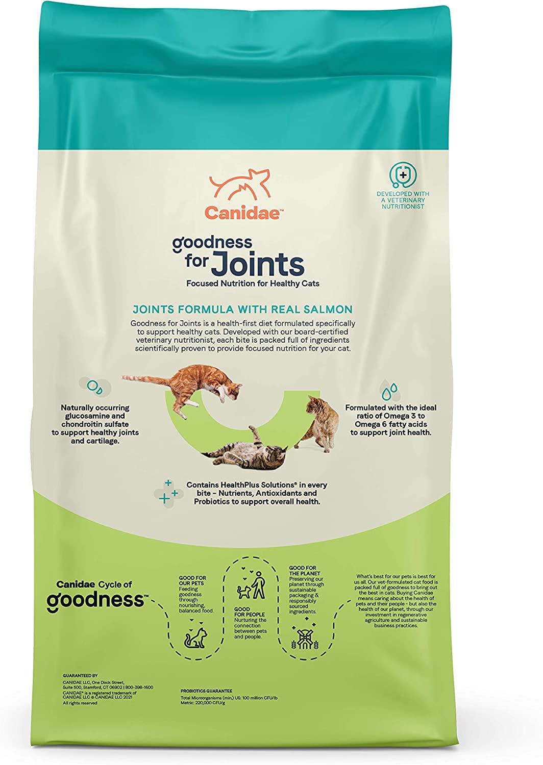 CANIDAE® Goodness Joint Formula with Real Salmon 5-lb, Dry Cat Food