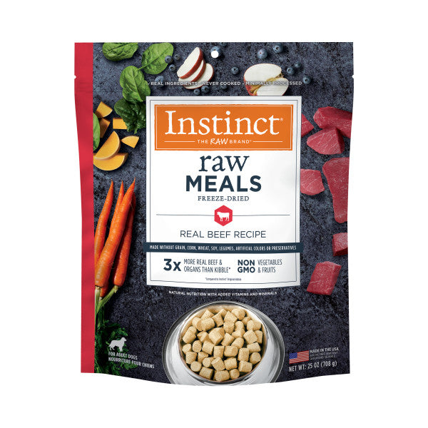 Instinct Raw Meals Freeze Dried Beef Dog Food 25 oz Bag Anaheim