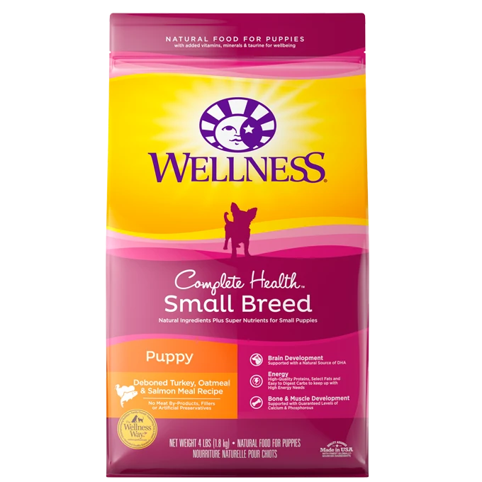 Wellness Complete Health Small Breed Puppy Recipe Dry Dog Food 4