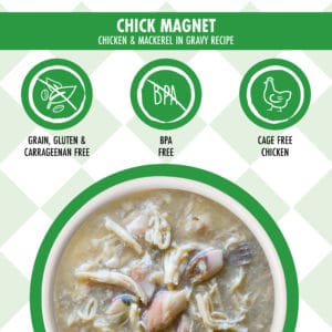 Cats In The Kitchen Chick Magnet 3-oz Pouch, Wet Cat Food