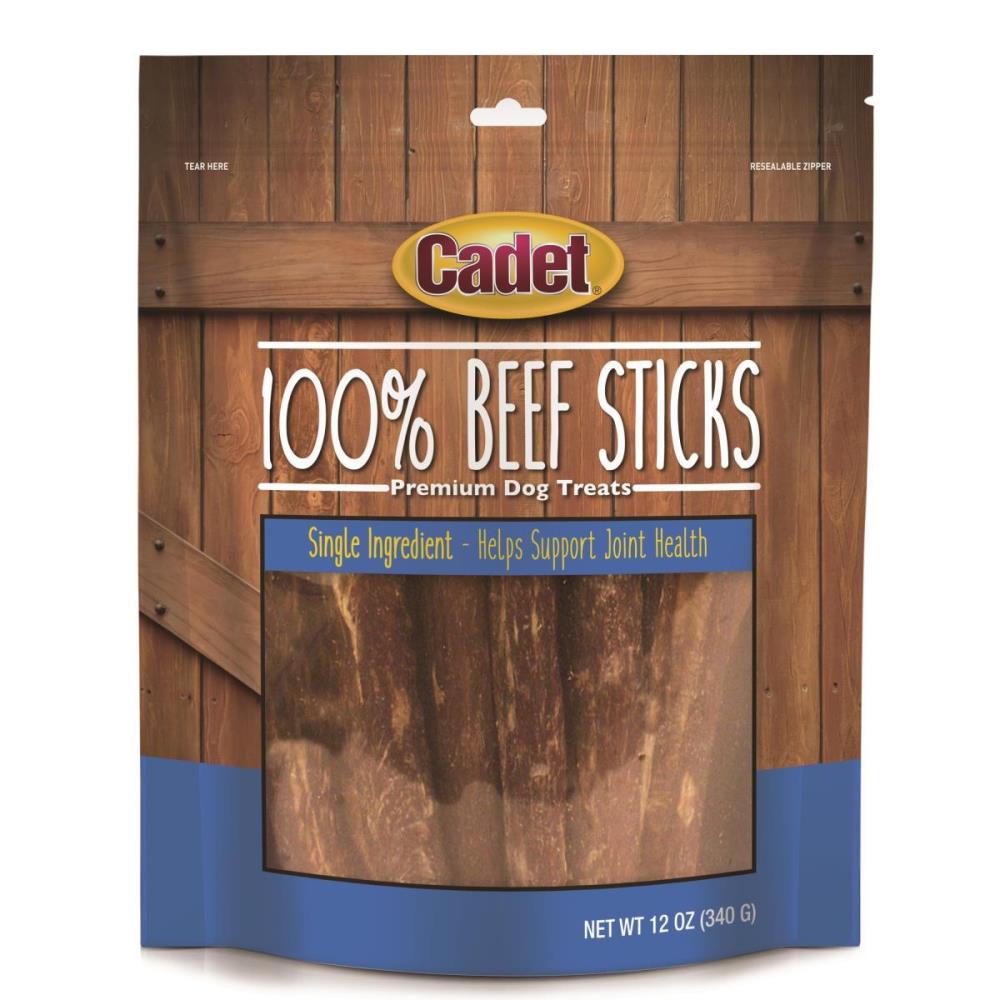 Cadet Butcher Beefy Tubes Dog Treats, 12-oz bag