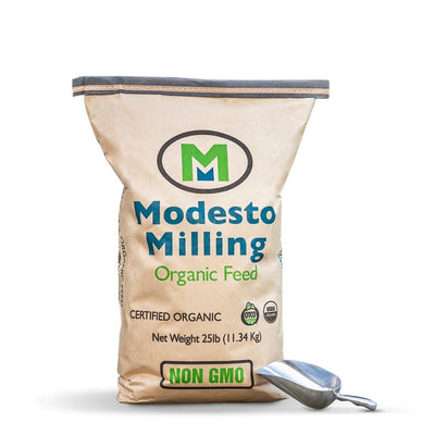 Modesto Organic Layer Crumbles, Poultry Feed