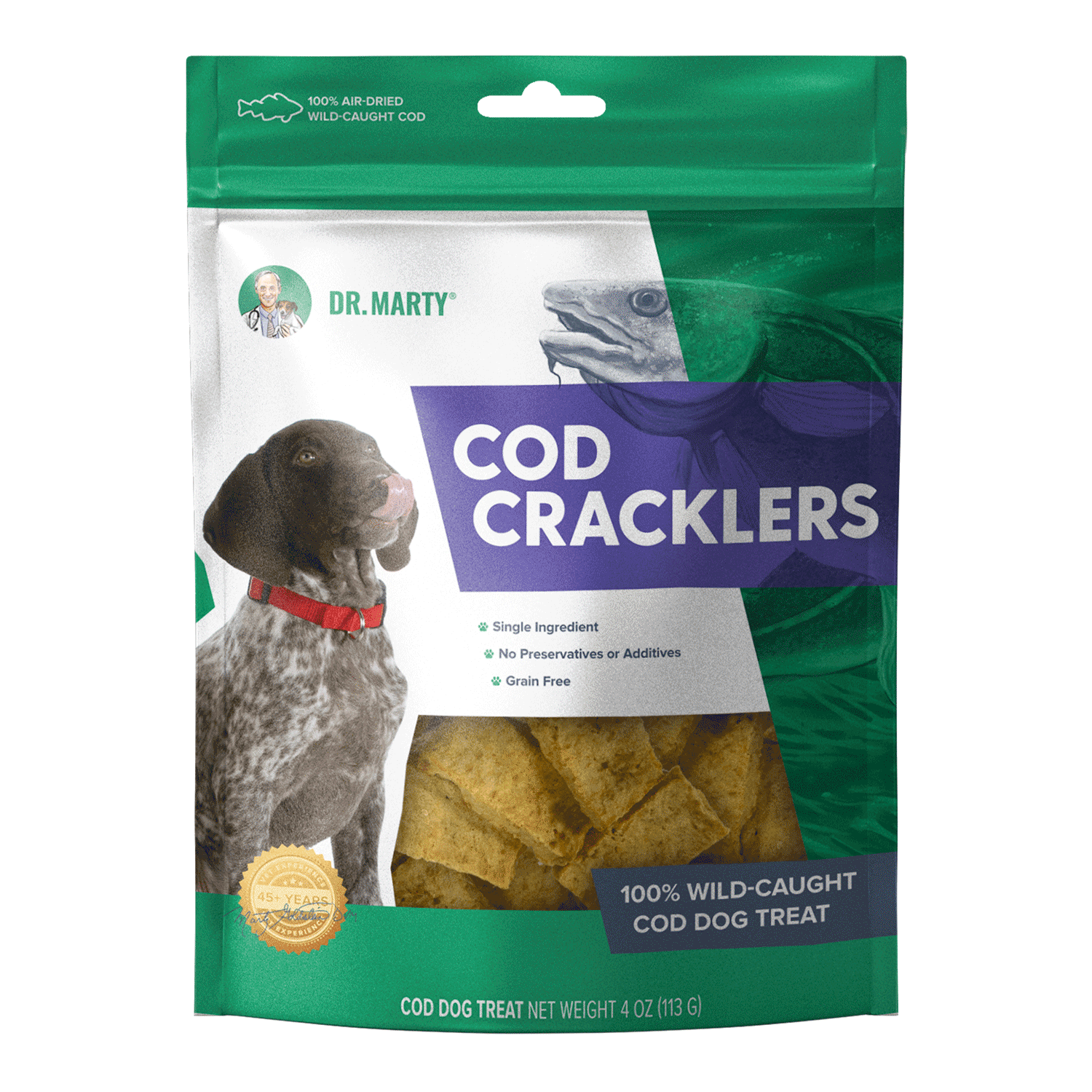 Dr. Marty Cod Cracklers Dog Treat Dr. Marty Cod Cracklers Dog Treat