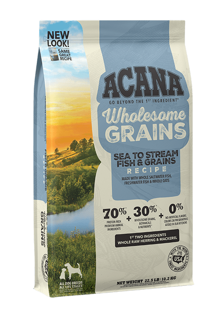 Acana Wholesome Grains Sea To Stream Recipe 22.5-lb, Dry Dog Food