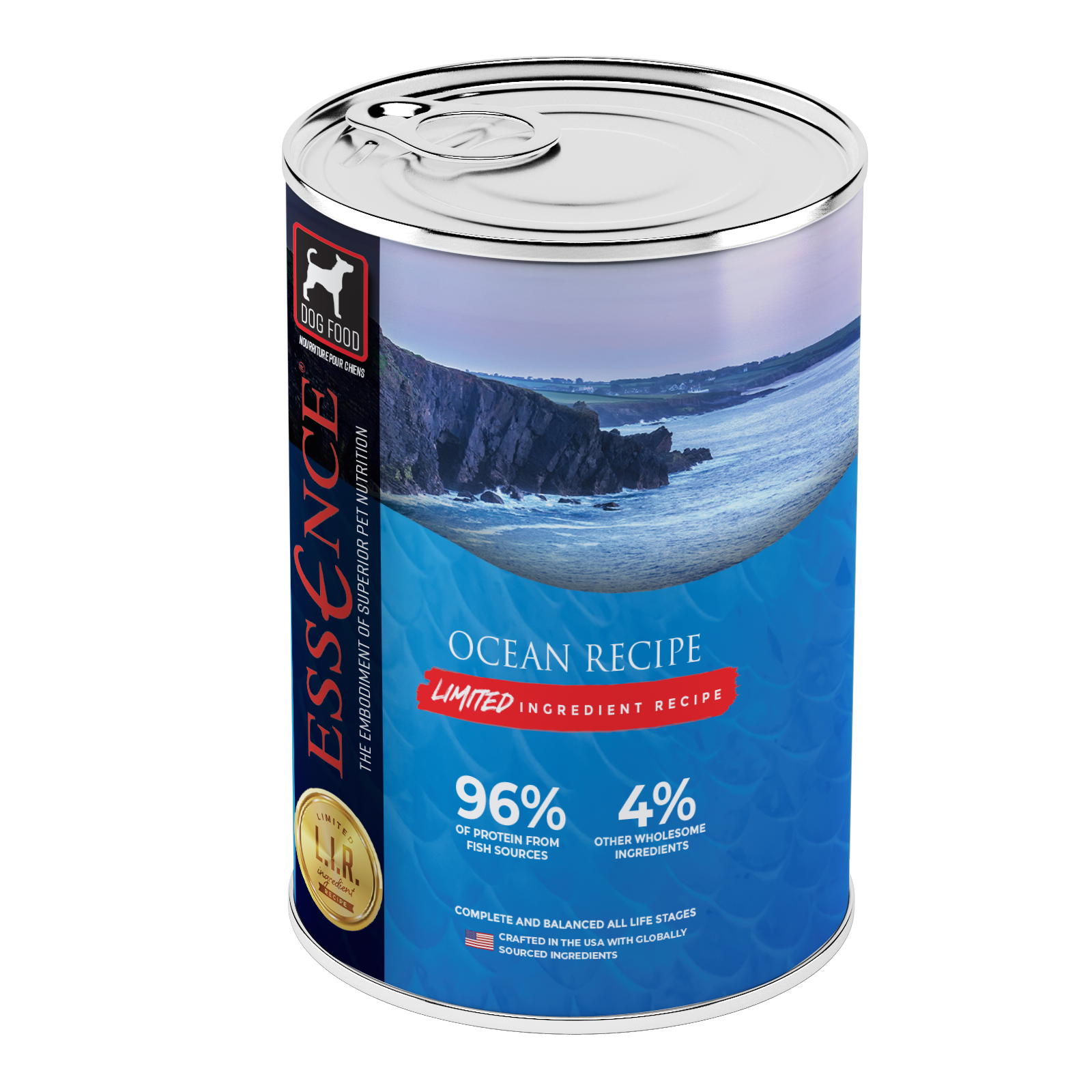 Essence LIR Ocean Wet Dog Food Recipe 13 oz Case of 12 Anaheim