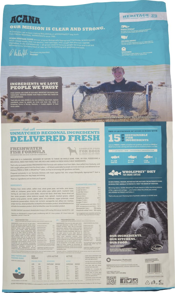 Acana Freshwater Fish Dry Dog Food