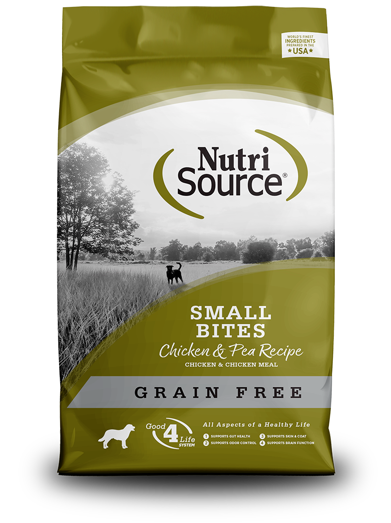 NutriSource Small Bites Chicken Pea Grain Free Dry Dog Food