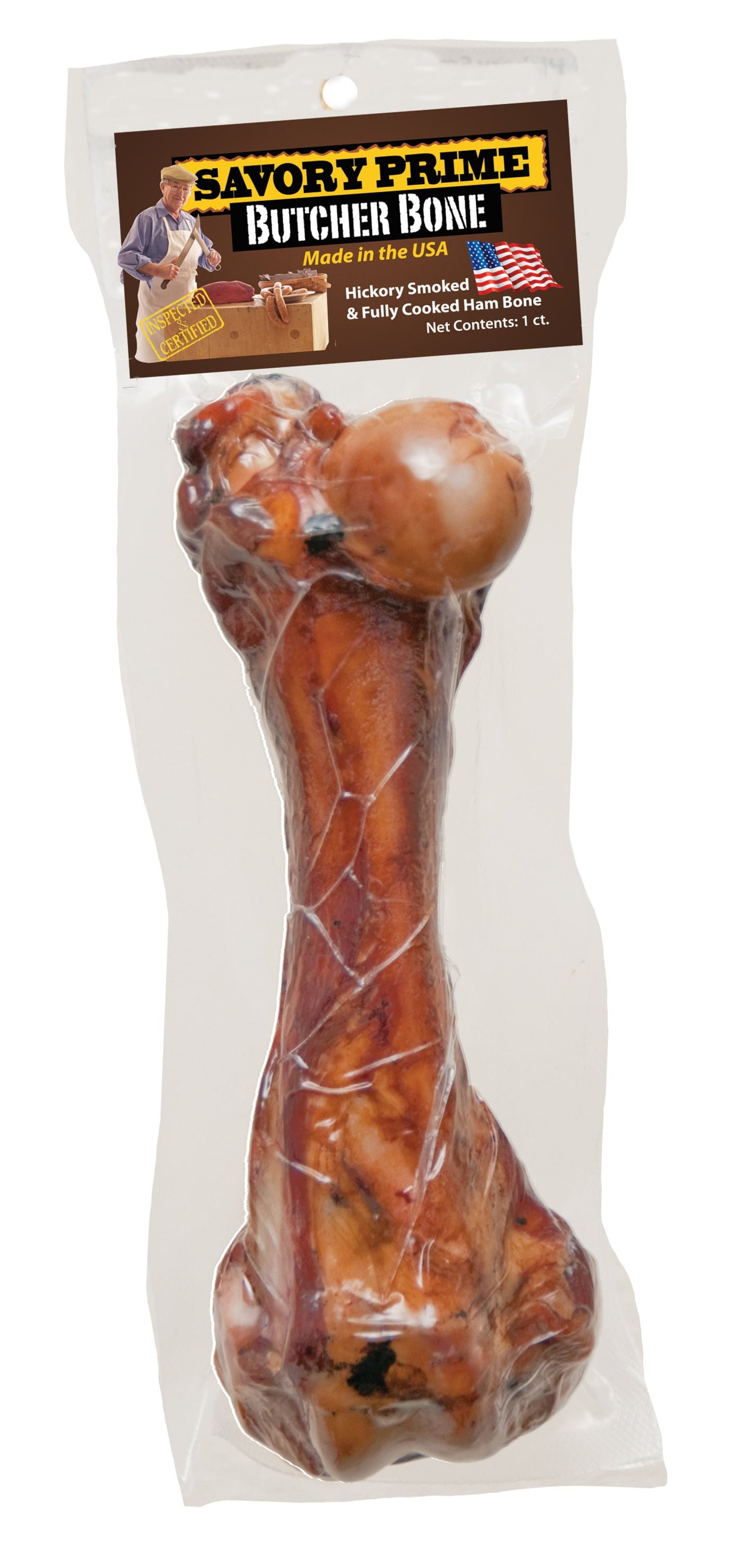 Savory Prime USA Ham Butcher Bone, Dog Chew