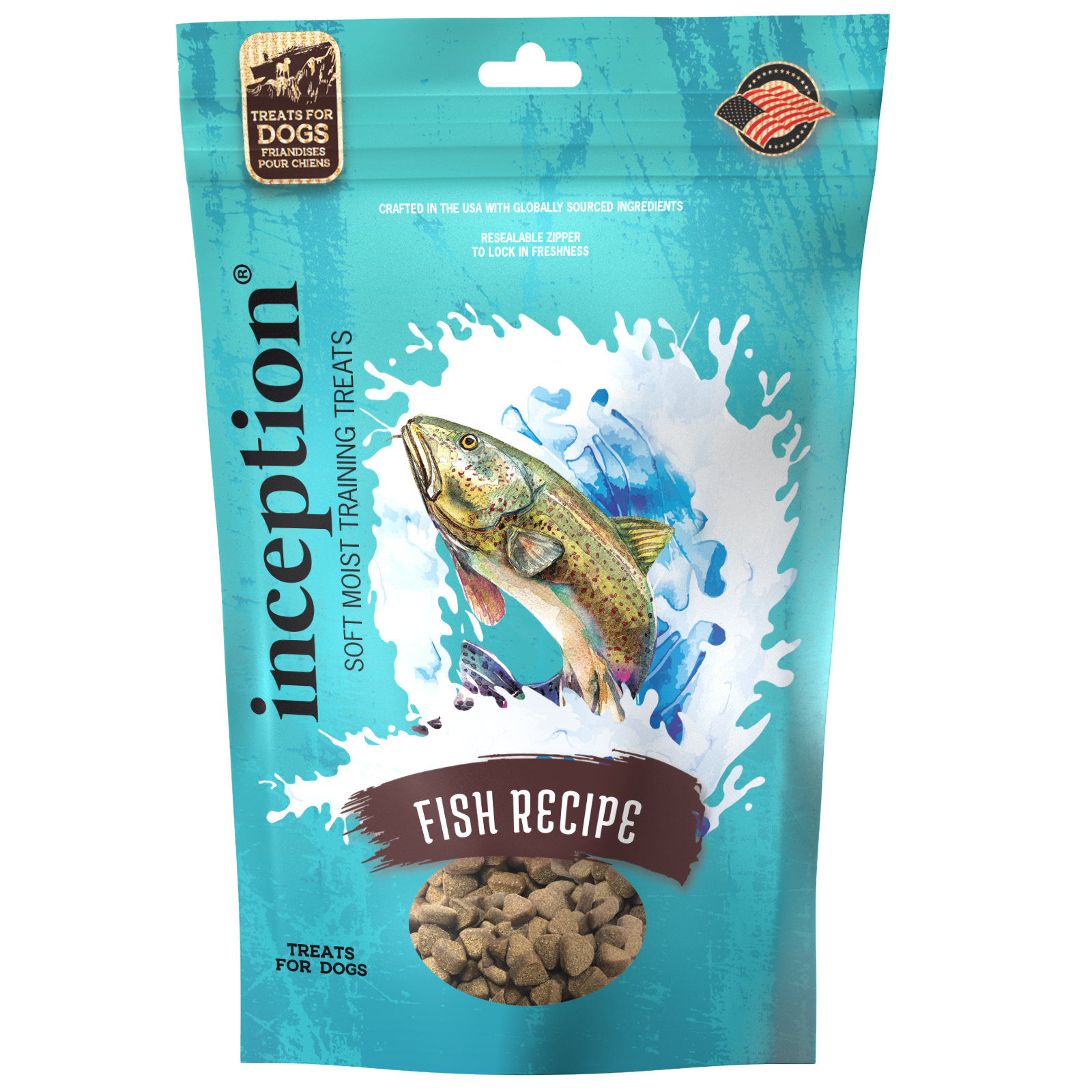 Inception Soft Moist Fish 4 oz Dog Treat Anaheim Feed Pet