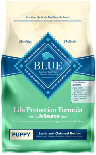 Blue Buffalo Life Protection Formula Natural Puppy Dry Dog Food, Lamb and Oatmeal, 5-lb Bag