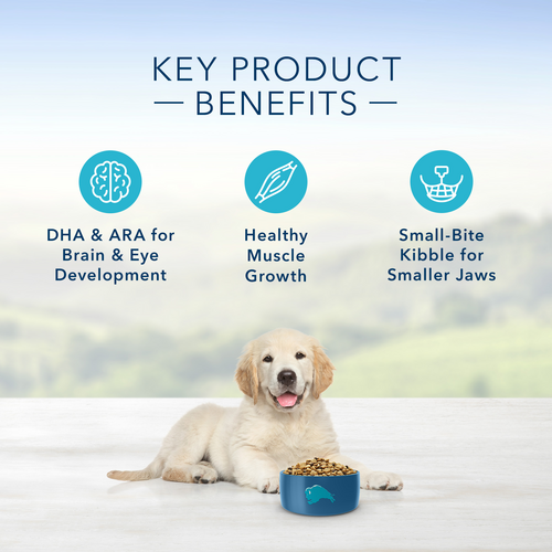 Blue Buffalo Life Protection Formula Natural Puppy Dry Dog Food, Lamb and Oatmeal, 5-lb Bag