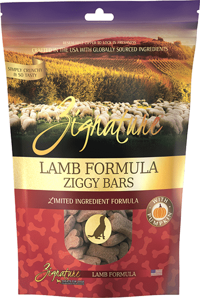 Zignature Ziggy Bar Biscuits Lamb Recipe 12-oz, Dog Treat