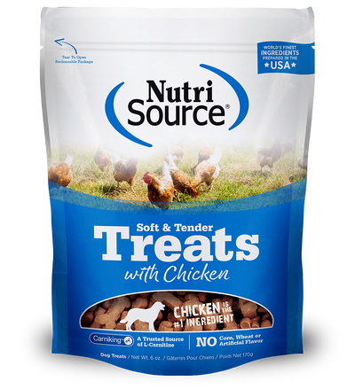 Nutrisource Soft & Tender Chicken Recipe 6-oz, Dog Treat
