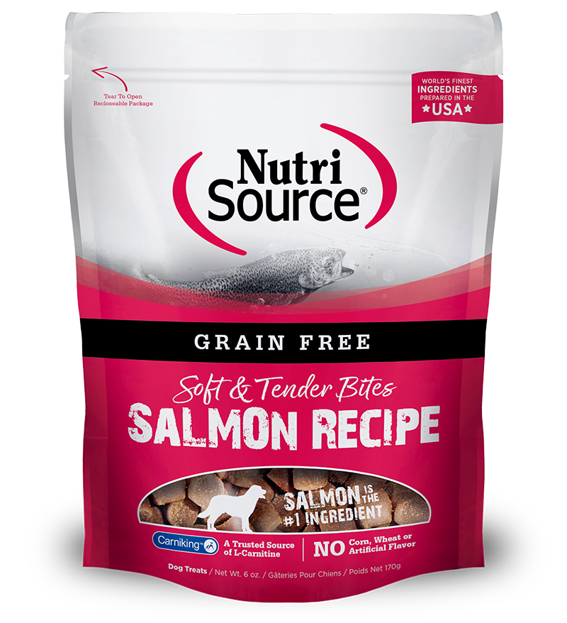 Nutrisource Grain-Free Salmon Bites 6-oz, Dog Treat
