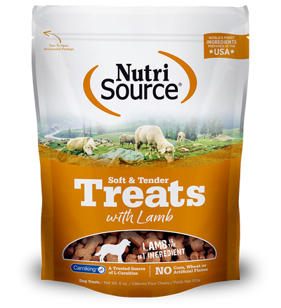 Nutrisource Soft & Tender Lamb Recipe 6-oz, Dog Treat