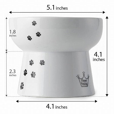 Necoichi Extra Tall Raised Cat Water Bowl