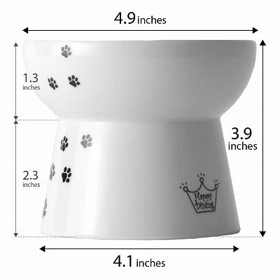 Necoichi Raised Cat Food Bowl