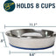 OurPets Durapet Slow Feeder Stainless Steel Pet Bowl