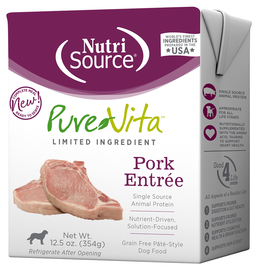 PureVita™ Pork Entrée Wet Dog Food, 12.5-oz Case of 12