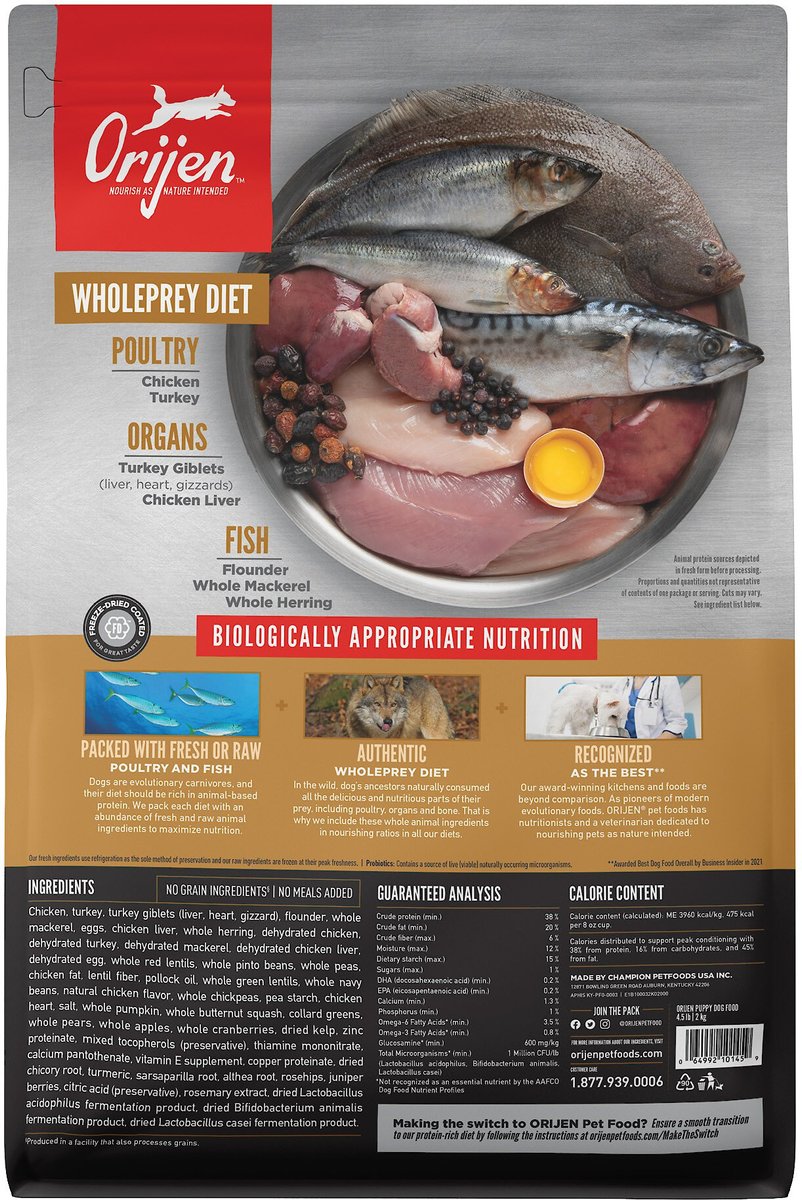 Orijen Grain Free Puppy Dry Dog Food