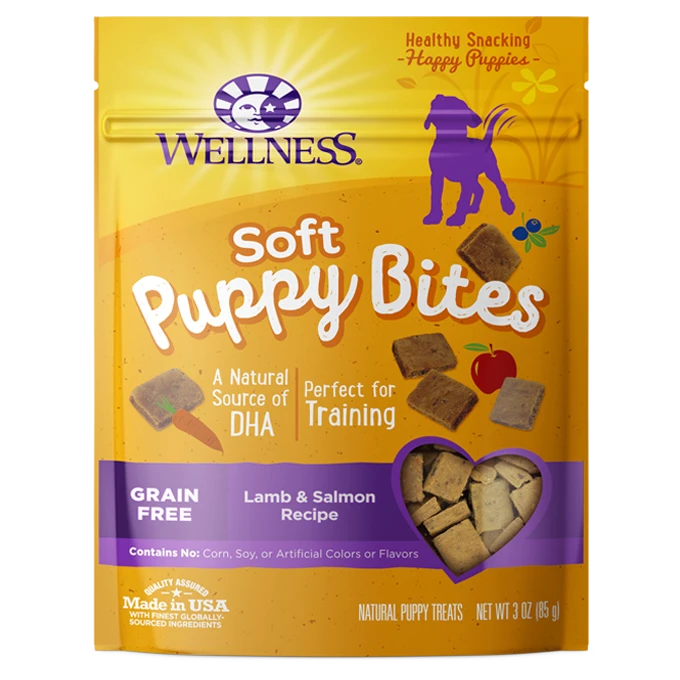 Wellness Soft Puppy Bites Lamb Salmon Recipe Dog Treat