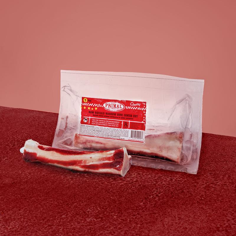 Primal Raw Recreational Buffalo Marrow Bones Center Cut