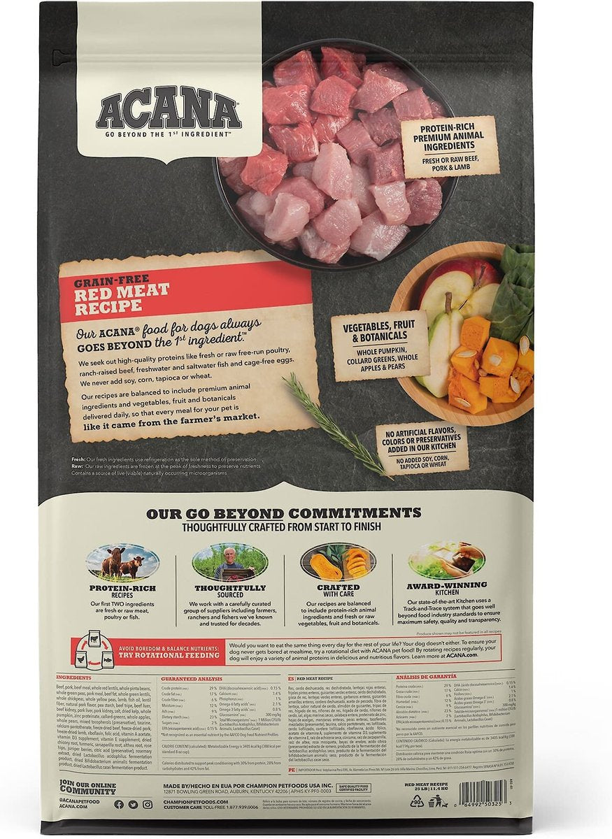 Acana Red Meat Recipe, Dry Dog Food