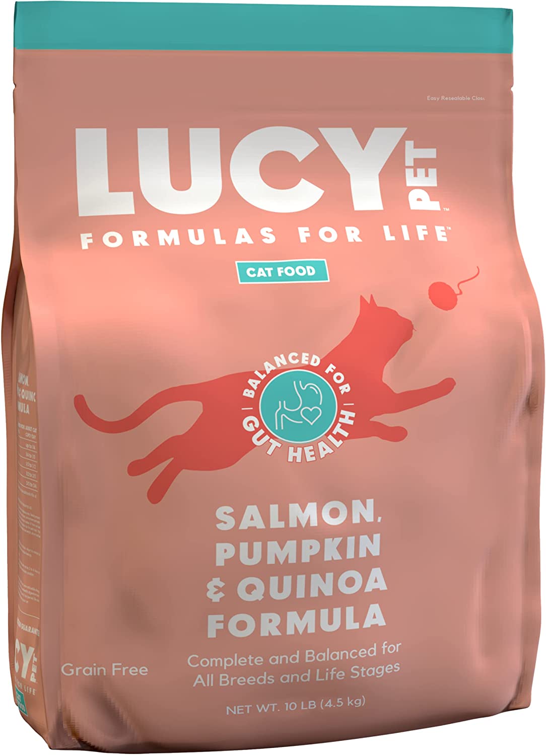 Lucy Pet Salmon, Pumpkin & Quinoa, Dry Cat Food