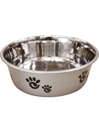 Spot Barcelona Pearlized Silver Dog Bowl