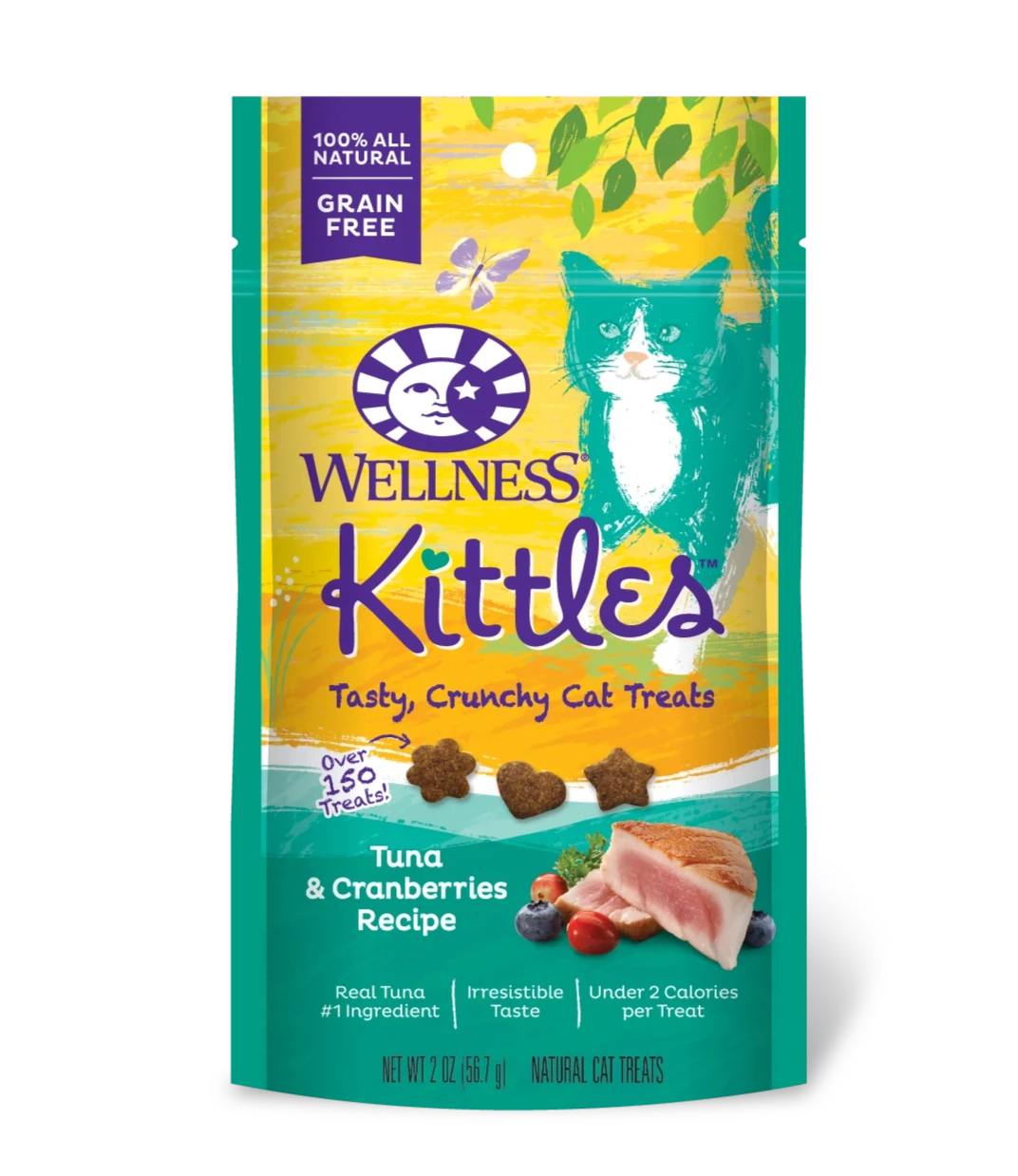 Wellness Kittles™ Tuna & Cranberries Recipe, Cat Treat, 2-oz