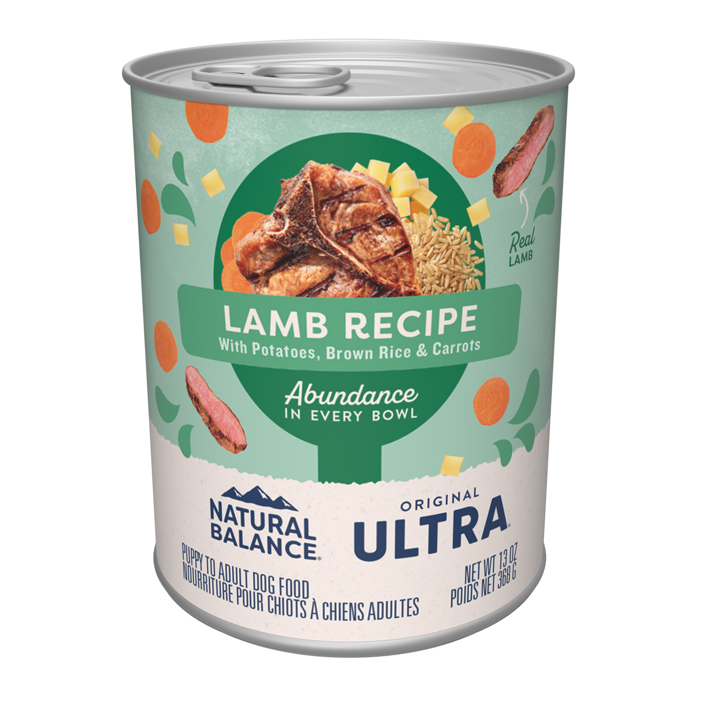 Natural Balance Original Ultra Premium Lamb, Wet Dog Food, 13-oz Case of 12