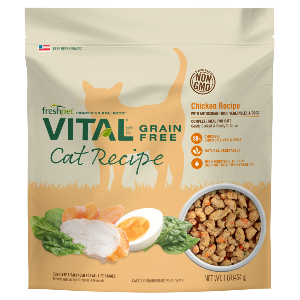 Freshpet Vital Grain Free Chicken Recipe Gently Cooked Cat Food 1 lb Anaheim Feed Pet Supply