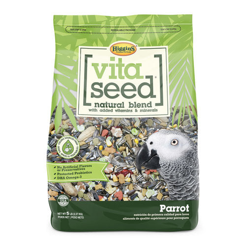 Higgins Vita Seed Natural Blend Parrot Diet, 5-lb Bag – Anaheim