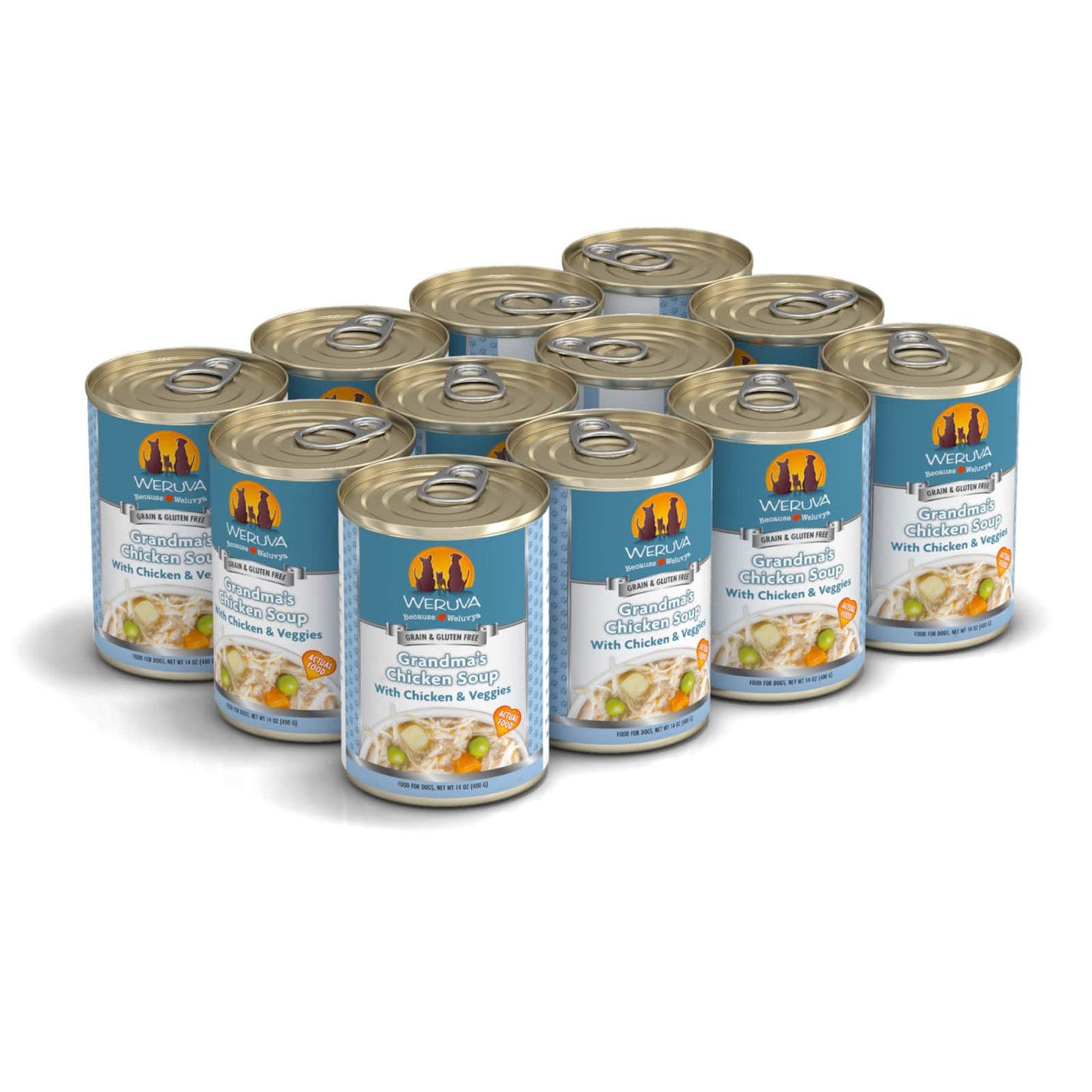 Weruva Grandma's Chicken Soup With Chicken and Veggies, Wet Dog Food, 14-oz Case of 12