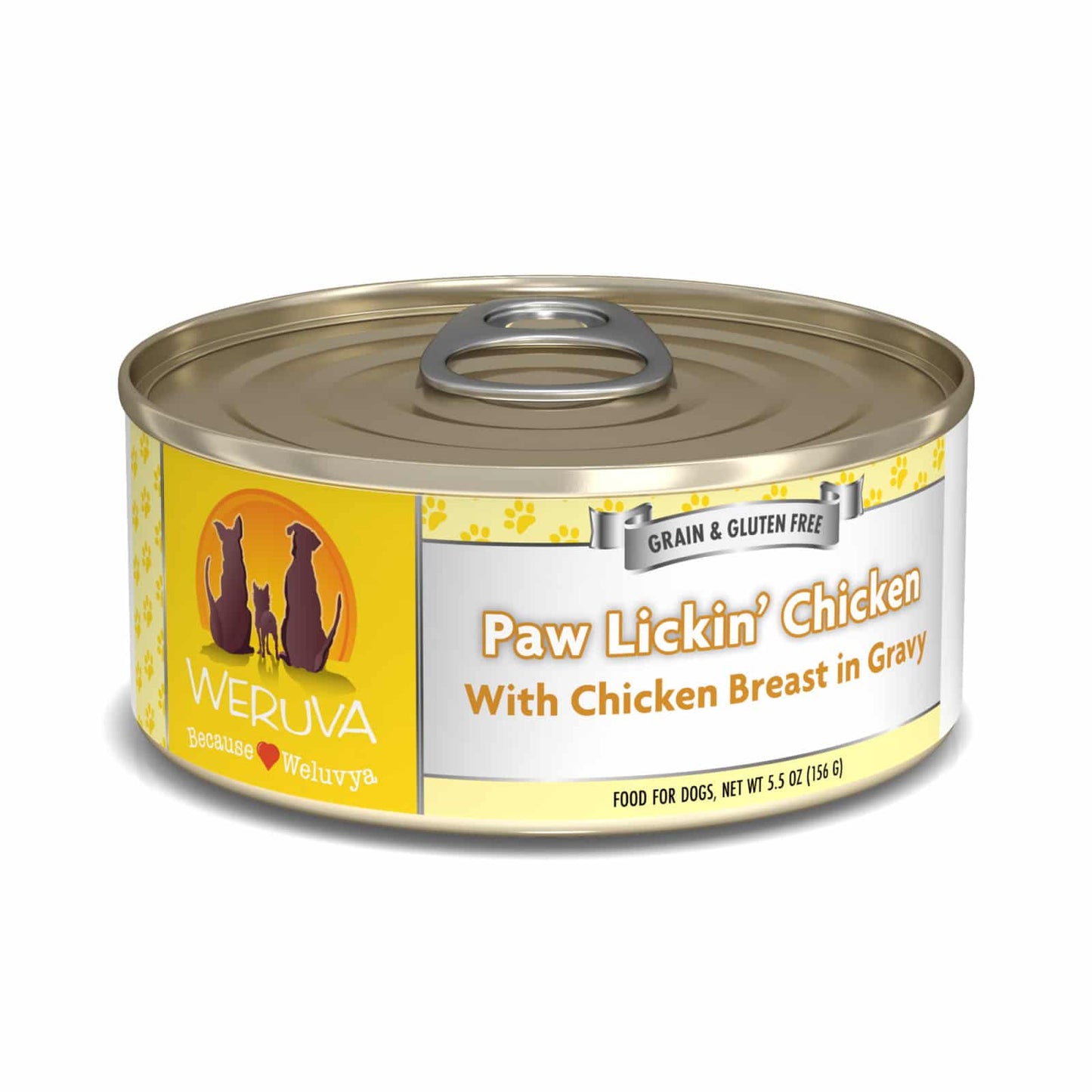 Weruva Paw Lickin' Chicken with Chicken Breast in Gravy, Wet Dog Food