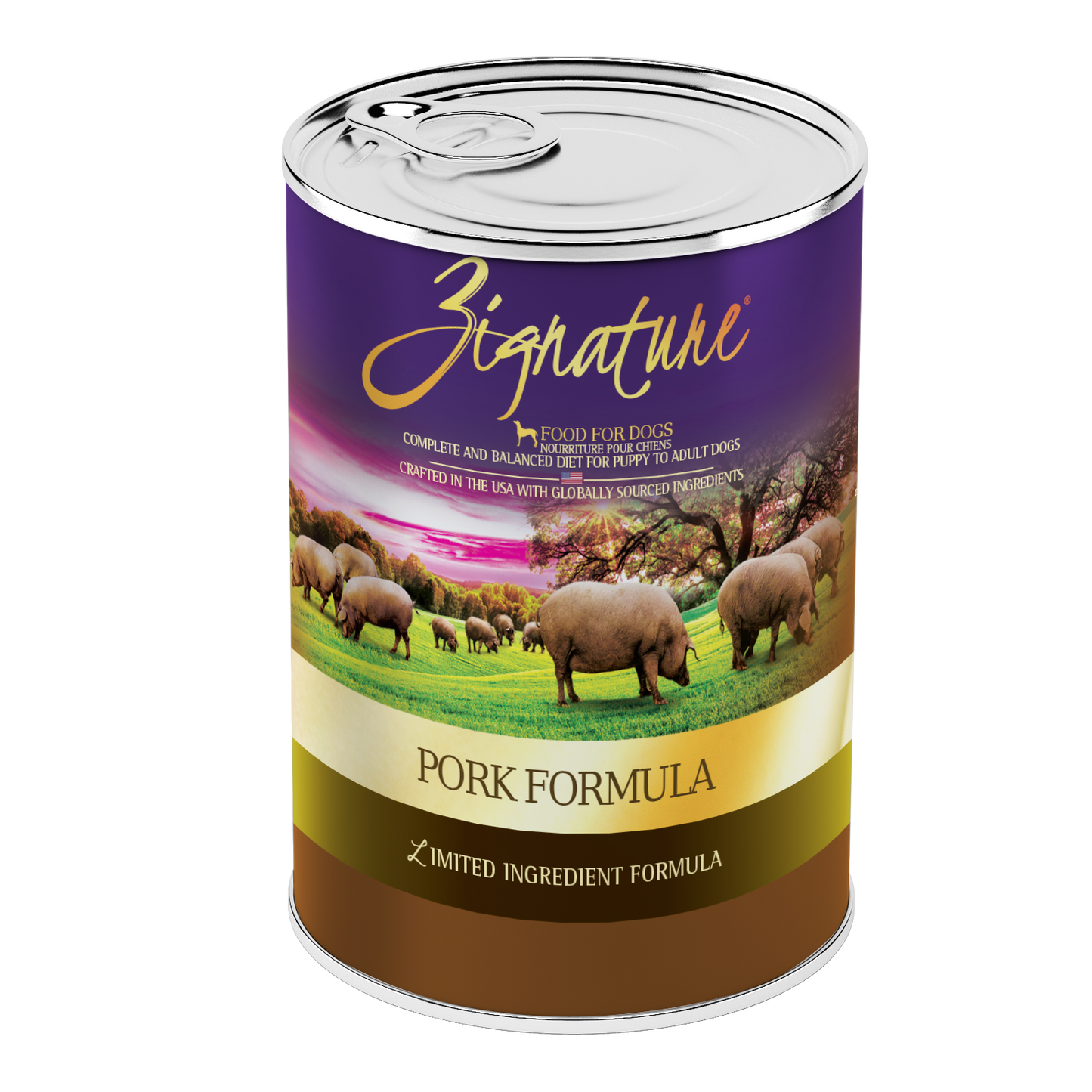 Zignature® Pork Formula, Wet Dog Food, 13-oz Case of 12