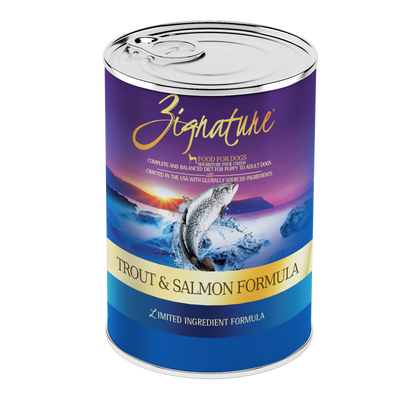 Zignature® Trout and Salmon Formula, Wet Dog Food, 13-oz Case of 12